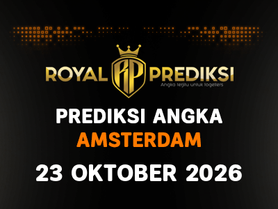Prediksi AMSTERDAM 23 Oktober 2026 Hari Jumat