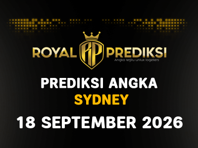 Prediksi SYDNEY 18 September 2026 Hari Jumat