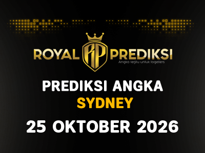 Prediksi SYDNEY 25 Oktober 2026 Hari Minggu